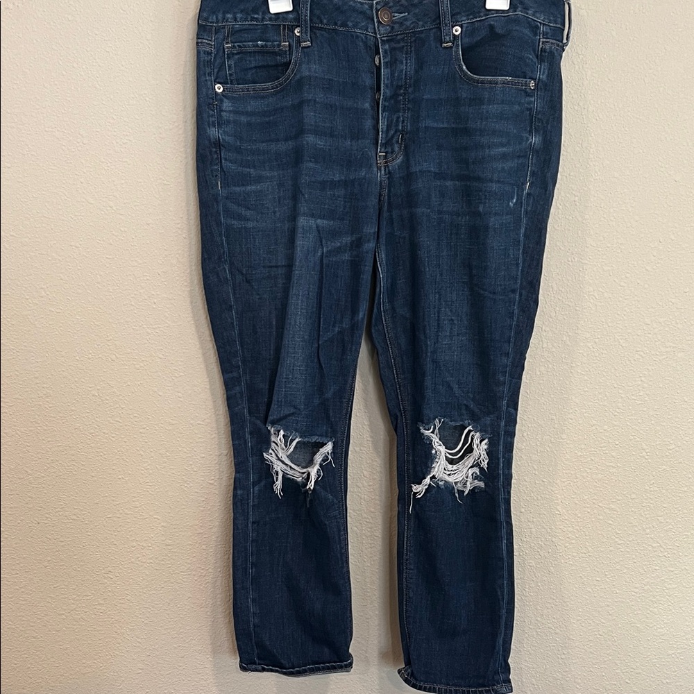 American Eagle Outfitters Dark Wash Ripped Jeans